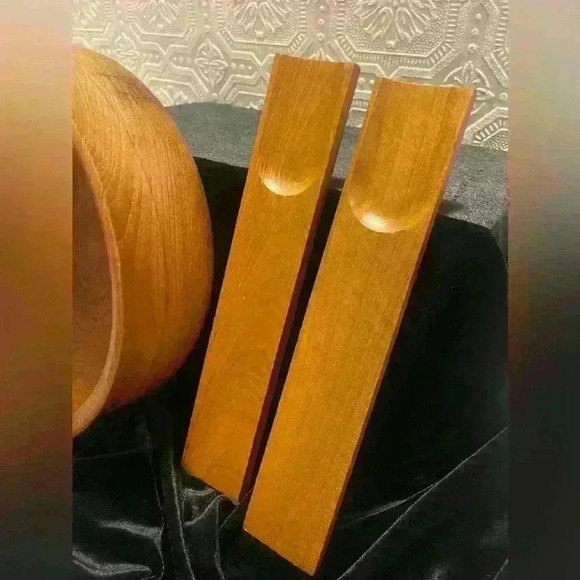 MCM Teak Thailand by Winsome 7  Piece Salad Bowl Set with Sticker - Picture 13 of 16